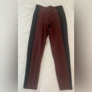 Abercrombie YPB Two-Tone Black and Brown Leggings